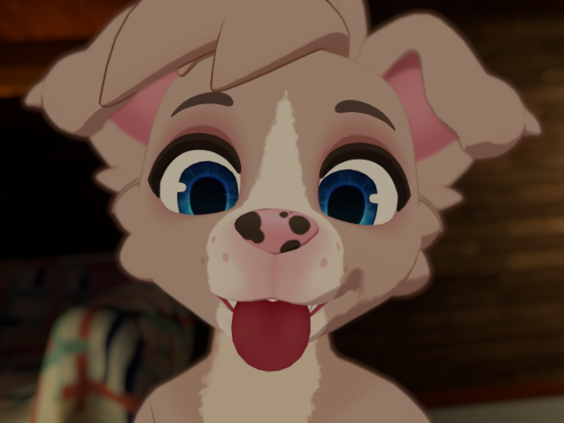 Pibble Jinxed Dog by kittybaps - VRChat avatar preview