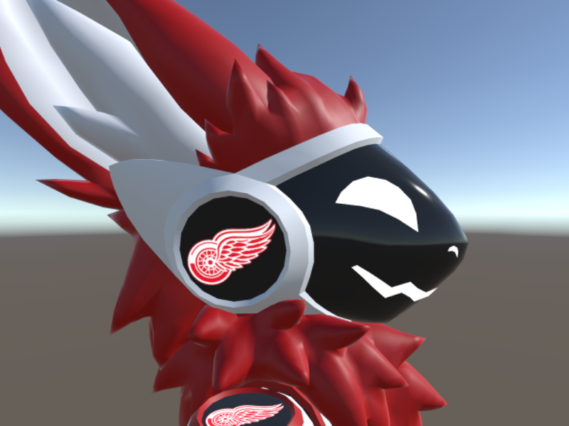 Detroit Red Wings Protogen by TIMidator - VRChat avatar preview