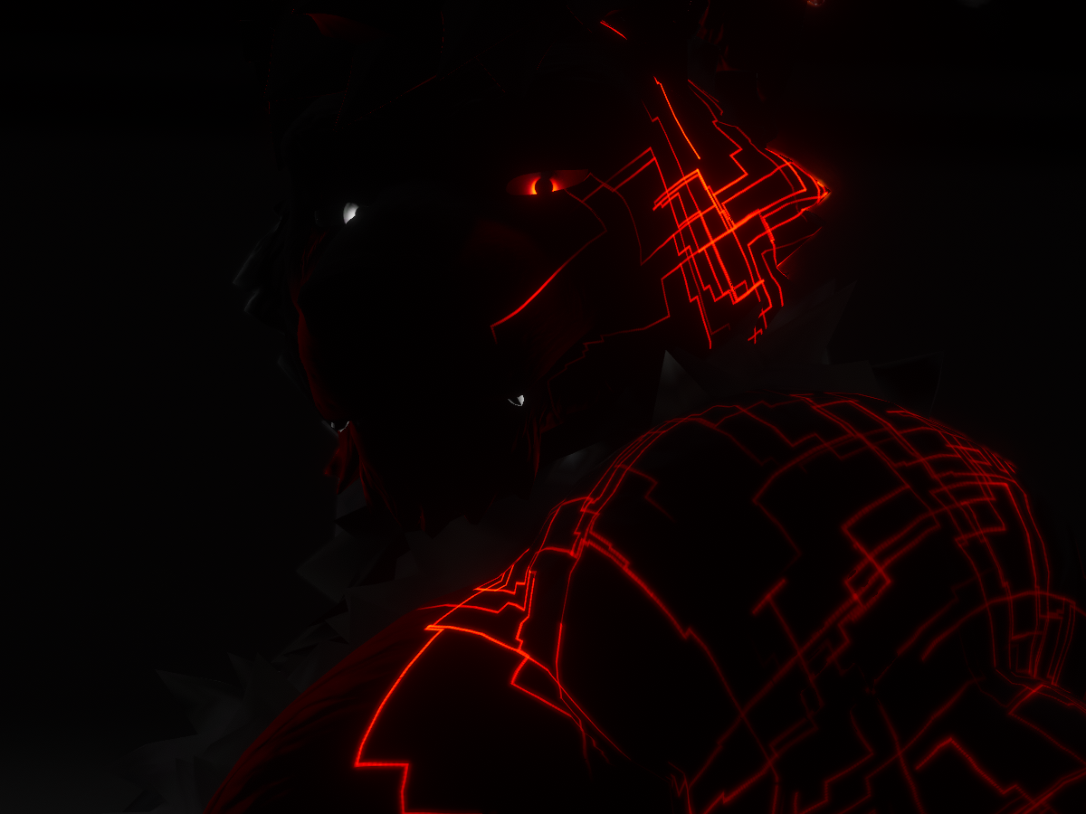 Mikuan electrical Demon Wolfman by Mikuan - VRChat avatar preview